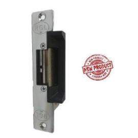 FAIL SECURE ANSI style Electric Release 12vdc in silver with black latch holder - suitable for Wood or Metal doors -
Mortise only 150h x 27/39w x 34d