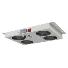 FANR4IP, All-Rack 4 Way Rackmount Analog Thermostat Controlled Fan