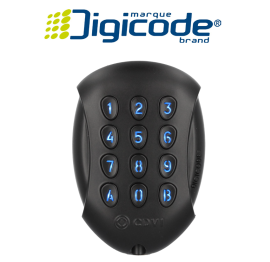 GALEOBT BLACK, Stylish backlit keypad with Bluetooth option, matte black 