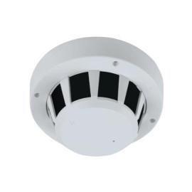 Genie, GIPW4NSMO, 4MP H265 Dual Stream IP Covert Smoke Detector Camera WiFi Sideview 3.6mm M12 Lens PoE Audio - NDAA Compliant