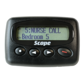 GEO28V3M, GEO USB rechargeable text pager tone/vibrate. Switchable 2 line / 4 line display