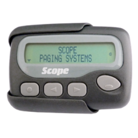 GEO40A10M, GEO Scribe, 40 char text pager, tone/vibrate. With bungee, holster, battery & pager pocket