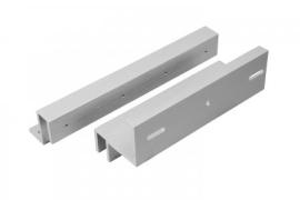 Glass door U bracket to work with the ML600 range of maglocks. - Size Z - 250(L) x 50 (W) x 48 (D).  L - 190(L) x 80 (W) x 71 (D)  all mm