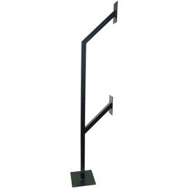 GNP-2CL, Dual height car/lorry goose neck post, black