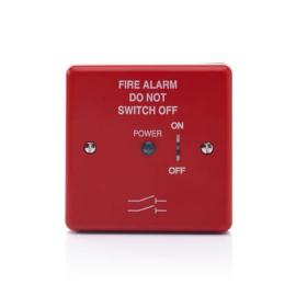 Haes, (FAIS-R-B), Haes Red Fire Alarm Mains Isolation Switch with Back Box
