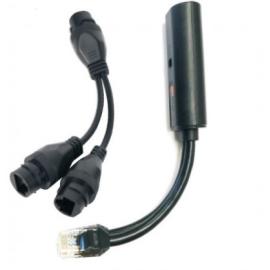 HAY-POE-MULTI-IP-F, POE Multiplexer IP68 Rated with Female connectors