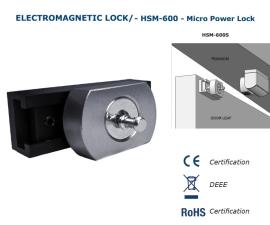 HSM-600S, Single high security micro maglock 680kg