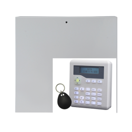 i-on10-KP, A ten zone wired panel supplied with a keypad with built in prox. PD6662:2017 Grade 2.  Non expandable