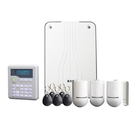 i-on40H-KIT-WKP, i-on40H radio kit containing 3x PET PIR, 1x door contact, 5x prox tags, 1x wired keypad gallery image