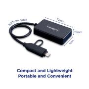 INCRMULTI3.2ACR, 4-in-1 Multi Card Reader | Type-A Cable with USB-C Adapter gallery thumbnail