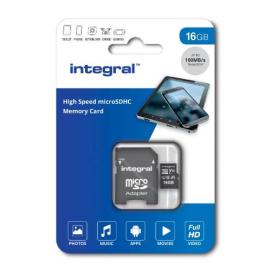 INMSDH16G-100V10, 16GB HIGH SPEED MICROSDHC/XC V10 UHS-I U1