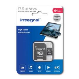 INMSDX64G-100V30, 64GB HIGH SPEED MICROSDHC/XC V30 UHS-I U3