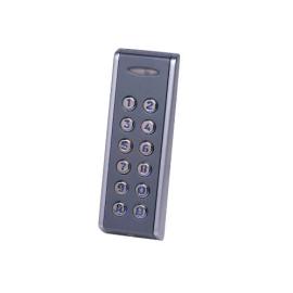 INOX-SA, Slimline (50mm) 99 code surface metal keypad grey 12-24v AC or DC with back light (IP67 rated)