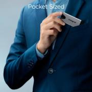 INSSD4TPORT3.2SLIMXS, 4TB PORTABLE EXTERNAL SSD USB-C 3.2 GEN.2X2 SLIMXPRESS PRO SILVER R-2000MBs W-2000MBs USB-C to C CABLE USB-C TO A ADAPTER INTEGRAL gallery thumbnail