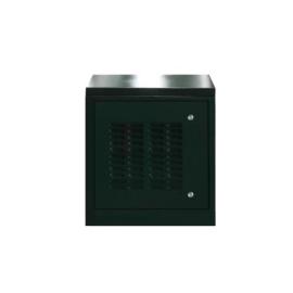 IP-12U6545-LVR-GRN, 12U x 650W x 450D Outdoor Cabinet RAL6005 (With Louvers)
