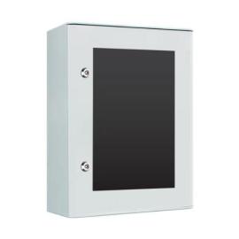 IP-GRP806030-T, 816H x 616W x 323D IP55 GRP Electrical Enclosure with Transparent Door w/ 2 x Quarter Turn Locks