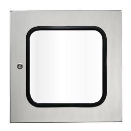 IP-SS4040WINDOOR, 316 Stainless Steel Transparent Door 400H x 400W IP66