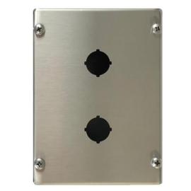 IP-SSPB2, 316 Stainless Steel Pushbutton Enclosure 2 Hole IP66