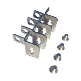 IP-SSWMBKIT, 316 Stainless Steel Mounting Bracket Set for Electrical Enclosure (4 Brackets)