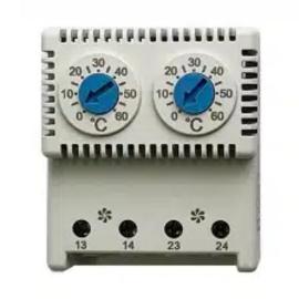 IP-THD3, Double Thermostat for 2 x Fans NO NO, 0/+60 0/+60?C
