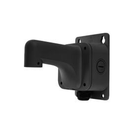 IR-V-BKX-WAL-02B, IR Video JBox Wall Mount to suit Flateye Turret and Dome Cameras, Adapter Rqd, Black