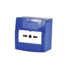 KAC, (M4A-B000SG-K013-11), Manual call point, N\O & N\C contacts 30VDC, surface, glass element, blue