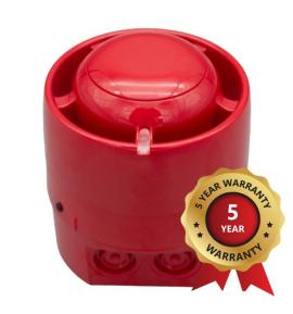 KE-AS3010R-IP, Excellence Series Intelligent Addressable Weatherproof Sounder - Red
