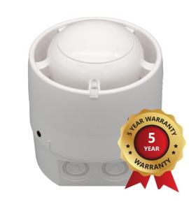 KE-AS3010W-IP, Excellence Series Intelligent Addressable Weatherproof Sounder - White