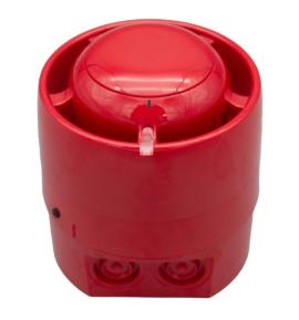 KE-AS3110R-IP, Excellence Series Intelligent Addressable Weatherproof Sounder with Isolator(Red)