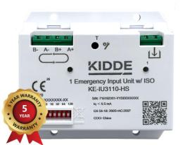 KE-IU3110-HS, Excellence Series Intelligent Addressable Priority Input Unit with Isolator