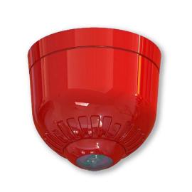 Klaxon, ESB-5007, Sonos Pulse Ceiling Beacon DB Red body White Flash (17-60 V DC)