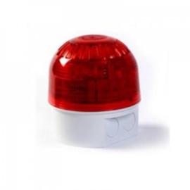 Klaxon, PSC-0029, Sounder Beacon (LED) Red Lens, White Deep Base (17-60 V LED)