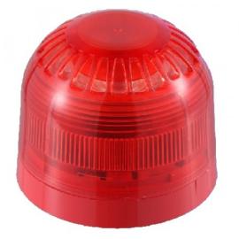 Klaxon, PSC-0050, Sounder Beacon (LED with link) Amber Lens, Red Shallow Base (17-60 V LED)