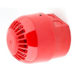 Klaxon, PSO-0001, Sonos Red Shallow Base (box of 4)