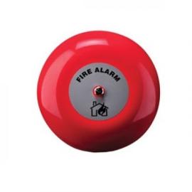 Klaxon, TAA-0020, Fire Bell Weatherproof Red, 8 Inch Gong (19-28 VDC)
