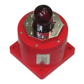 Klaxon, TCB-0003, EXD Beacon 12-48 VDC 5J Xenon, Red Lens