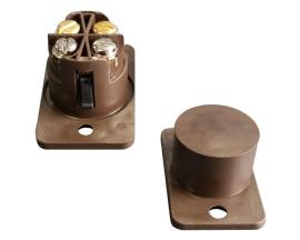 KnightP (A45B) G2 Flush 5 term contact/Tact tamper Brown