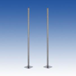 KP-150, 1.5m Pole - Silver / Galvanised - PAIR