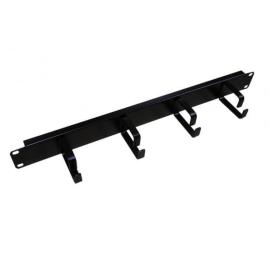 MANBAR1U4R, All-Rack 1U Cable Management Bar 4 65mm Rings
