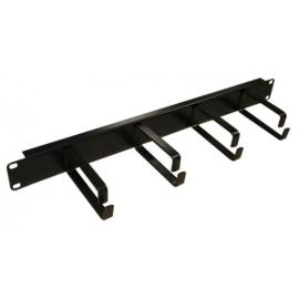 MANBAR1U4R100, All-Rack 1U Cable Management Bar 4 100mm Rings