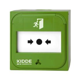 NC-MC-0-G, Green manual call point for recess mount applications on most industry standard