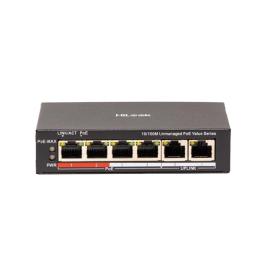 NS-0106P-45(B), 4 Port Fast Ethernet Unmanaged POE Switch 