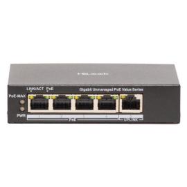 NS-0505P-45(B), 4 Port Gigabit Unmanaged POE Switch