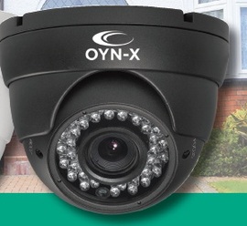 OYN-X, AHD4-EYE-VFB, 4MP AHD 4-in-1 Eyeball Dome Camera (2.8-12MM) Black