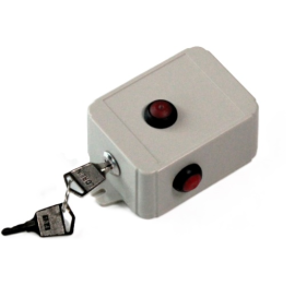 PB3BM2, Dual button and Single button combine. battery powered panic transmitter with key-switch reset. Includes PP3 battery