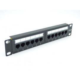 PNL12ABCAT6, All-Rack 10 Inch 12 Port SOHO Patch Panel Cat 6