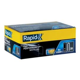RAPID (11890130) 28/9mm DP  White Cable Staples (Bx 5x1,000)
