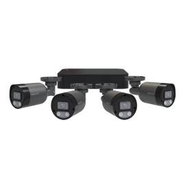 RC24KB4G, Rekor IP 24/7 IP PoE 2MP 4CH 4 Camera Bullet Kit 1TB Grey