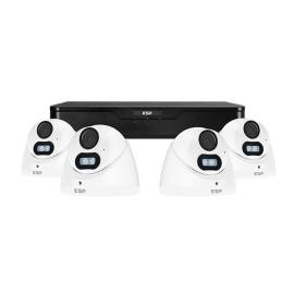 RCKTW, RekorHD 24/7 Analogue HD 2MP 4CH 4 Camera Turret Kit White 1TB
