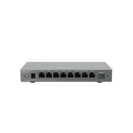 RG-EG209GS, Desktop 9-port cloud management router, maximum of 200 concurrent user, 600Mbps; support cloud remote management.